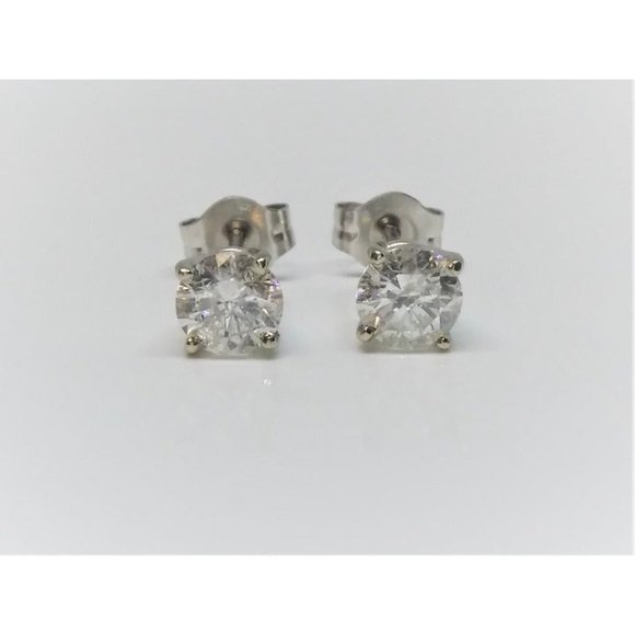 Natural Diamond Studs - Picture 1 of 10